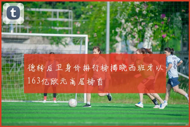德转后卫身价排行榜揭晓西班牙以163亿欧元高居榜首